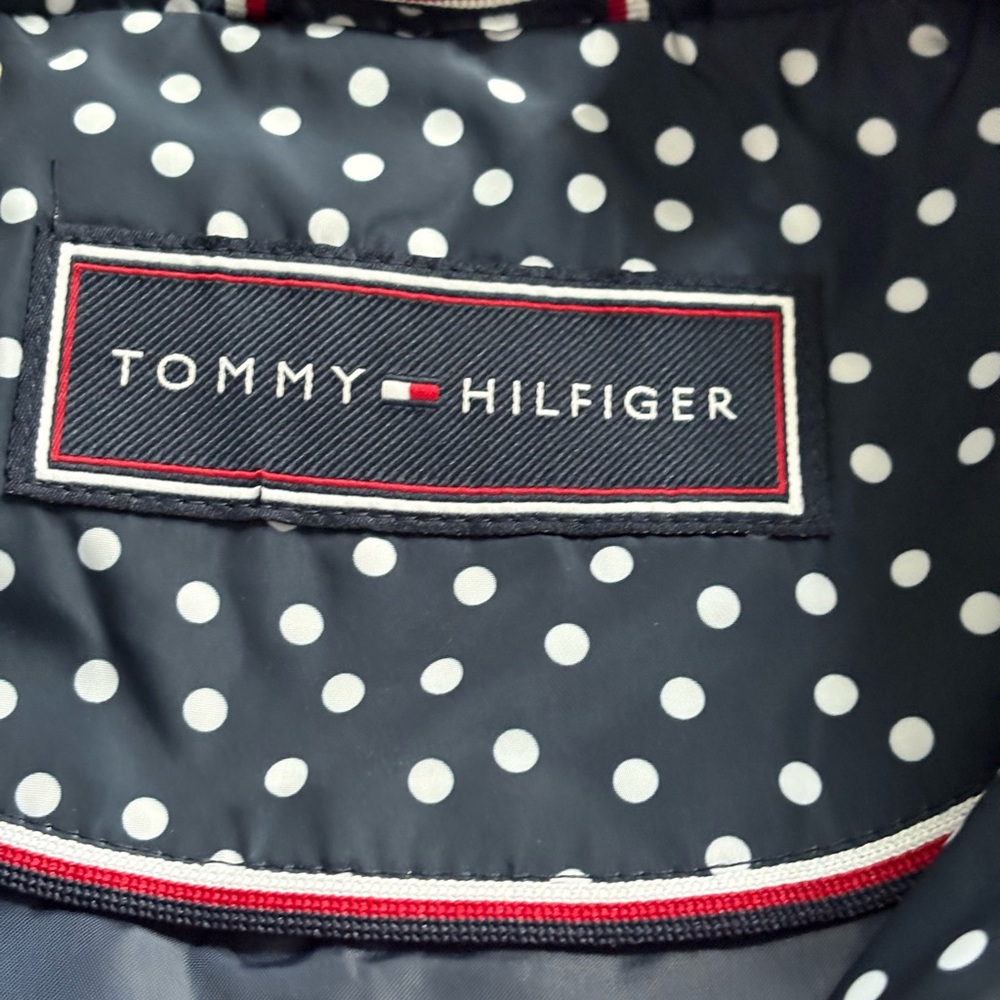 Tommy Hilfiger Blue and White Vest with Polka Dots